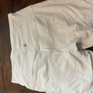 White lululemon align shorts